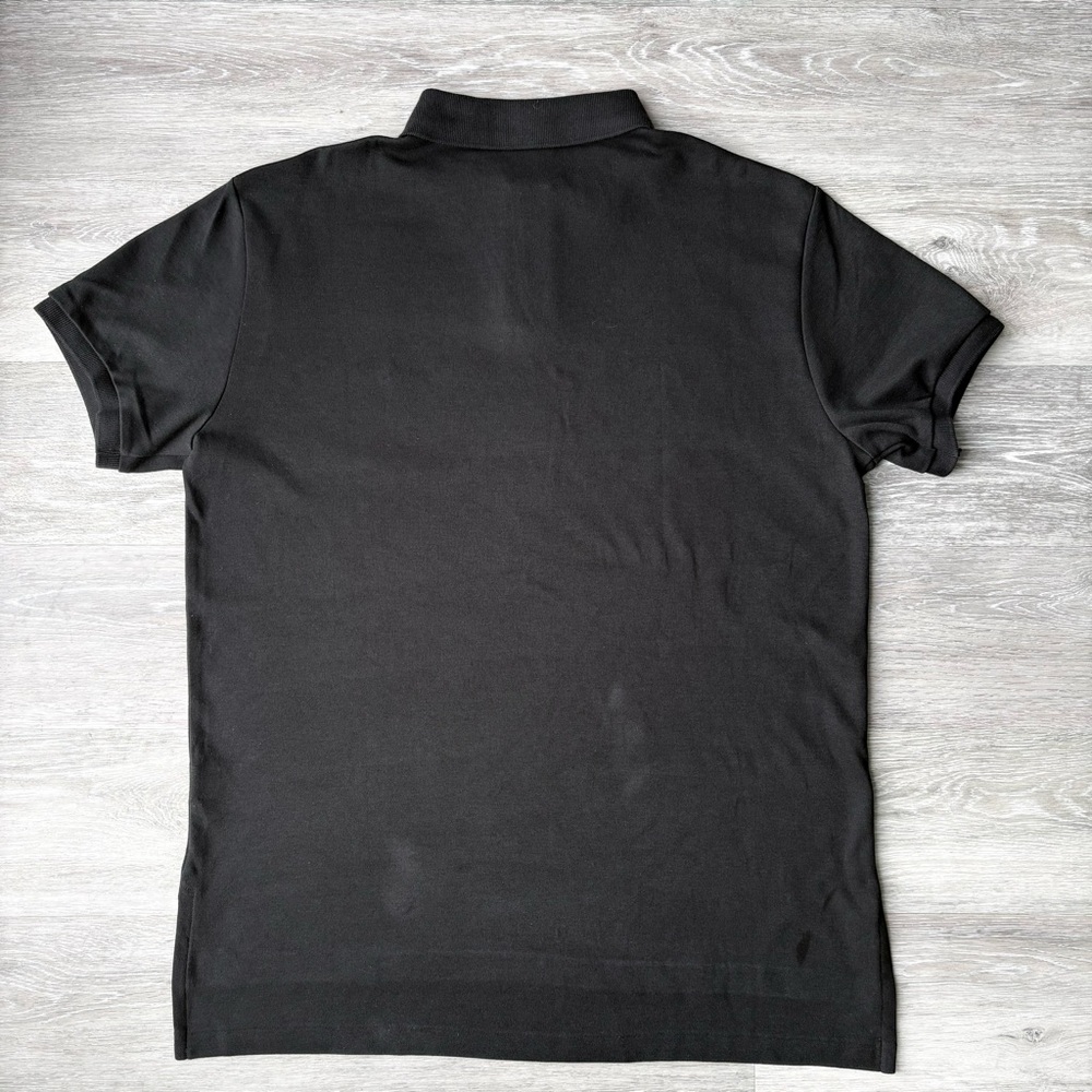 NWT Polo Ralph Lauren Interlock Shirt Black with Red Pony Size M Cotton SS - Picture 3 of 5